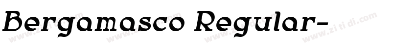Bergamasco Regular字体转换